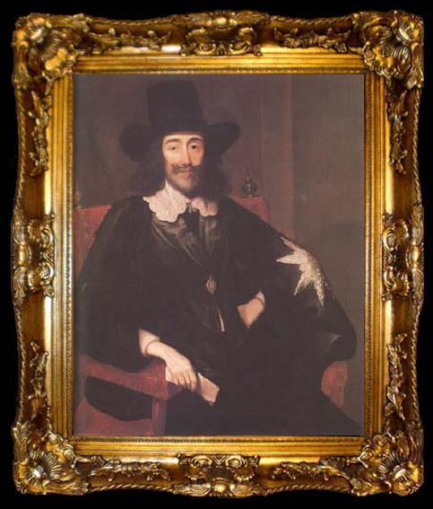 framed  Edward Bower Charles I at his Trial (mk25), ta009-2